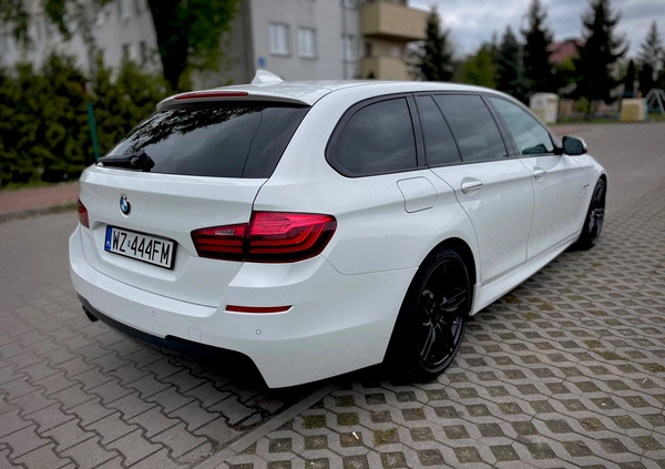 BMW Seria 5 cena 84400 przebieg: 212000, rok produkcji 2016 z Warszawa małe 106